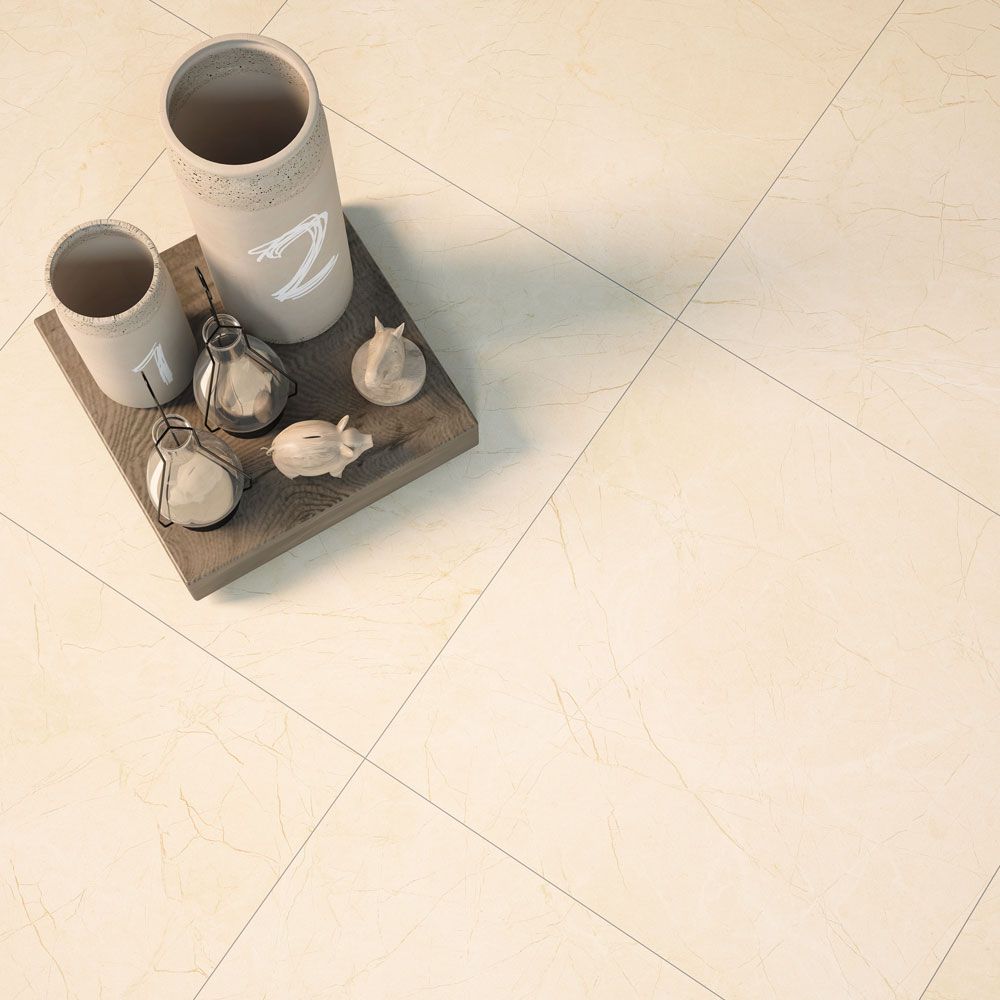 Mood Polished 60x60 и 60x120 - Qua Granite полиран гранитогрес с мраморен декор, бежови плочки за баня, KERANOVA онлайн магазин