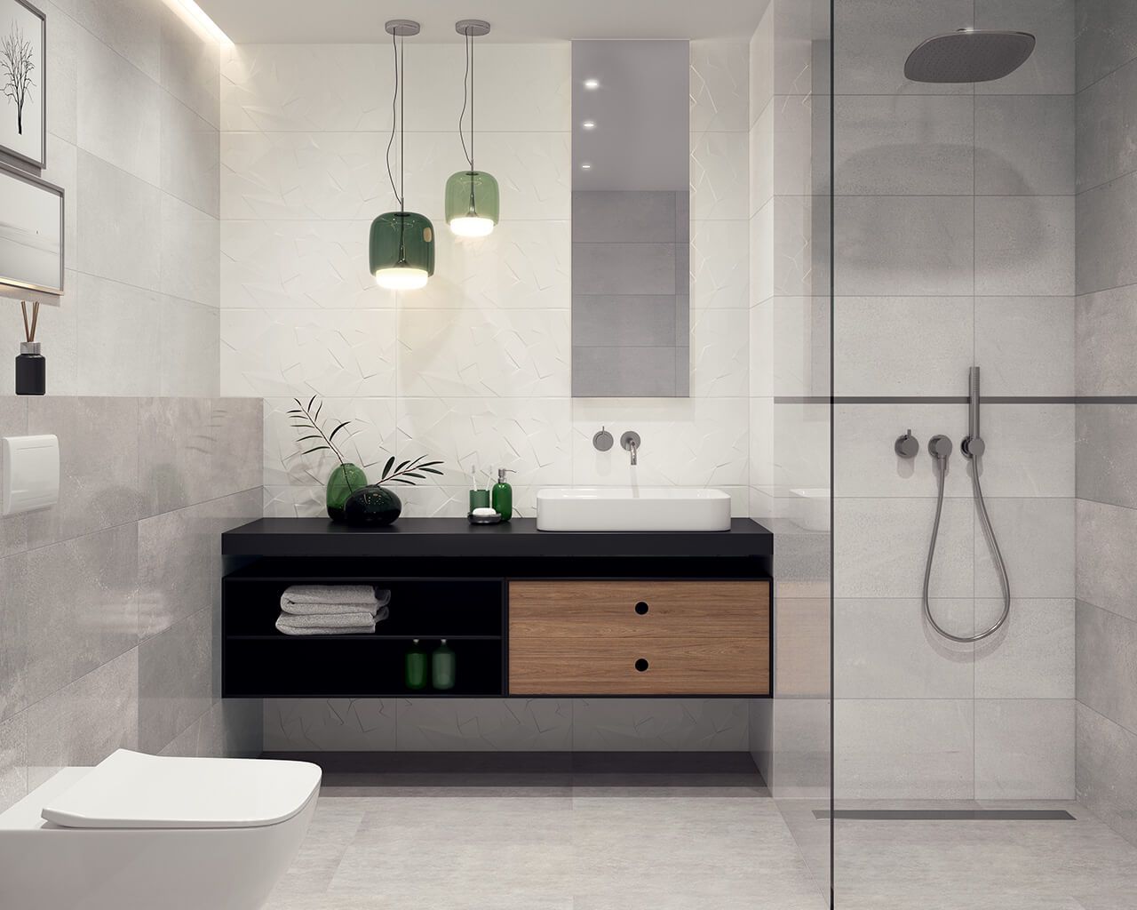 Баня Natura Sweet 30x60 - Paradyz в модерен интериор, плочки Ceramika Paradyz, онлайн магазин KERANOVA