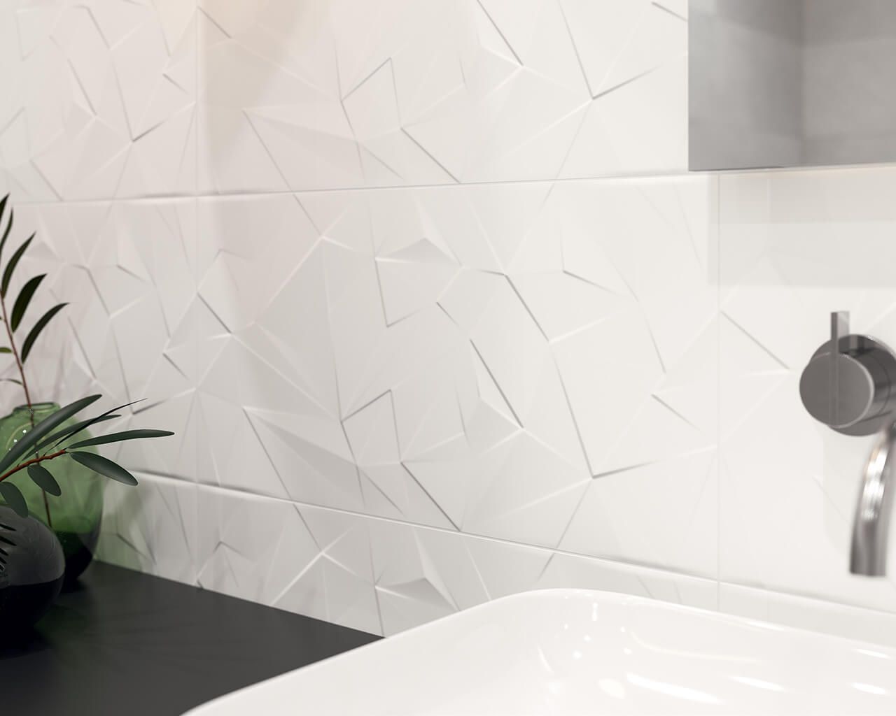 Баня Natura Sweet 30x60 - Paradyz бели релефни плочки за баня от Ceramika Paradyz, онлайн магазин KERANOVA