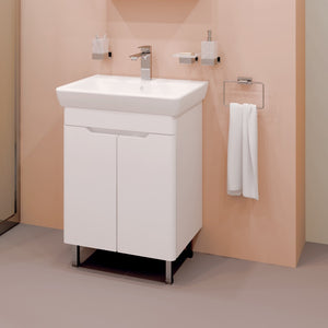 шкаф с мивка Nelly 60 бял модерен PVC шкаф за баня в онлайн магазин за обзавеждане за бани KERANOVA