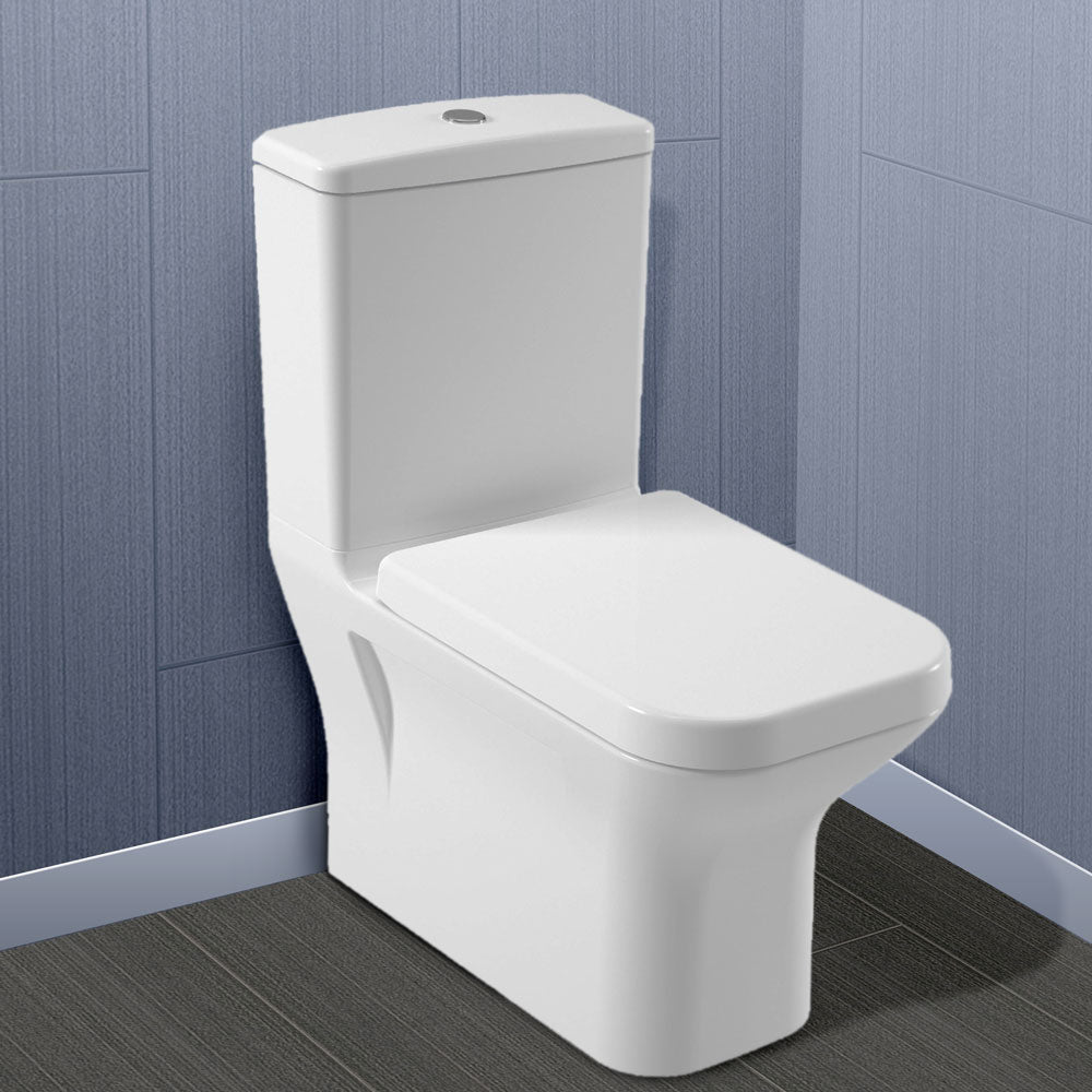 Моноблок с биде Nita - Serel бял моноблок BTW Compact 63см с вградено биде, антибактериален порцелан, комплект KERANOVA