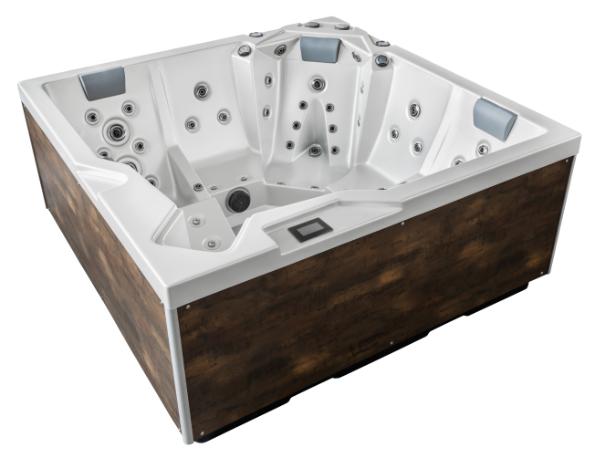 Onyx 200x200 см. - панели в 5 цвята - луксозна външна вана OKA с дървени панели, джакузи за градина от KERANOVA