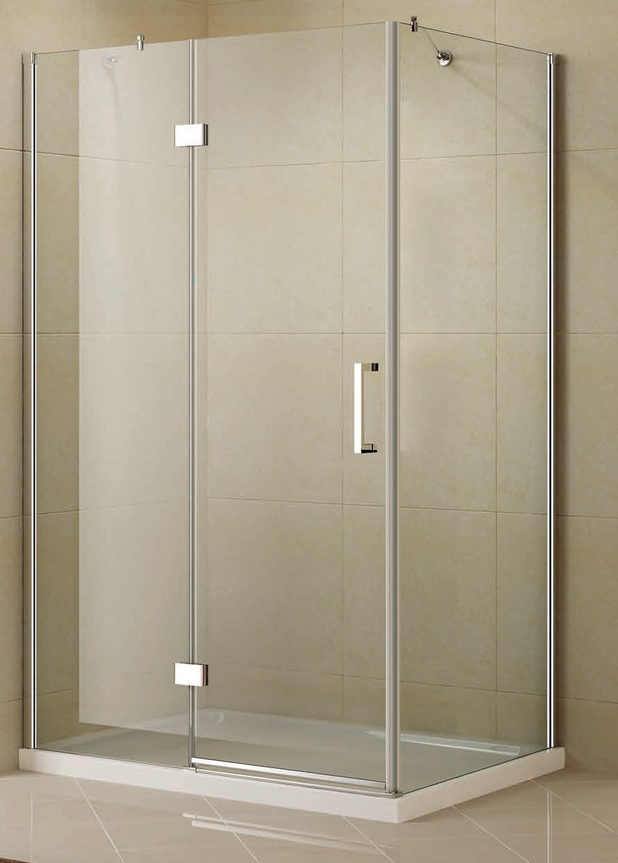 ON 500 - 70х90 см. луксозна душ кабина с една отваряема врата и фикс 90 см, анти-калк, месингови крепежи - KERANOVA