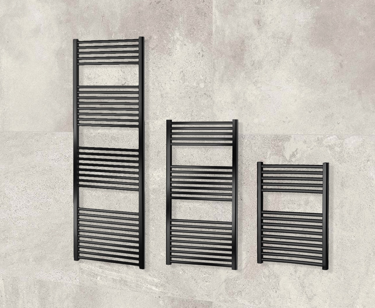 Лири за баня Opera Nero - черен мат многорейков модел в три размера за онлайн магазин KERANOVA