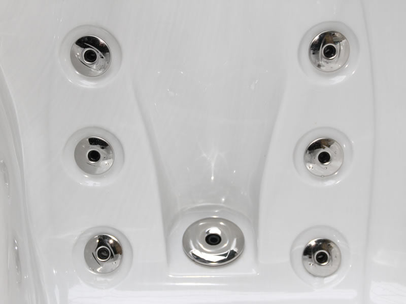 Pleasure 215x200 см. хидромасажна вана бяла с 48 дюзи и 8 въздушни дюзи за онлайн магазин KERANOVA