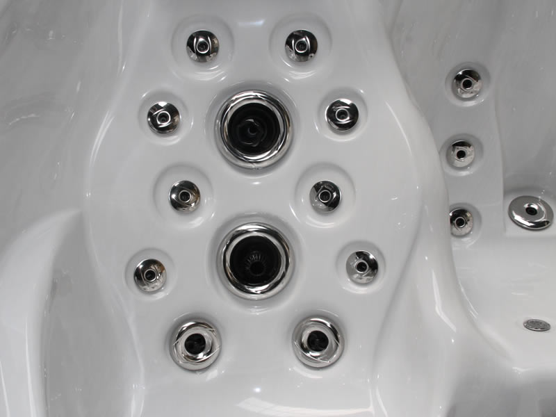Alt Tag: Pleasure 215x200 см. хидромасажна вана с множество хромирани дюзи за онлайн магазин за обзавеждане KERANOVA