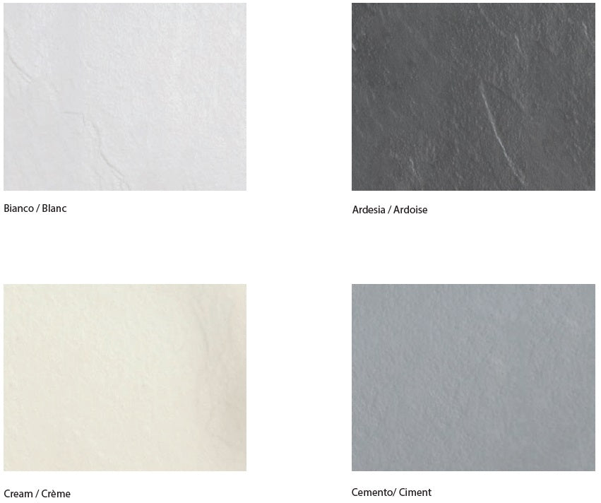 Поддушово корито Pietra в четири цвята - изображения на цветове Bianco, Ardesia, Cream и Cemento за онлайн магазин KERANOVA