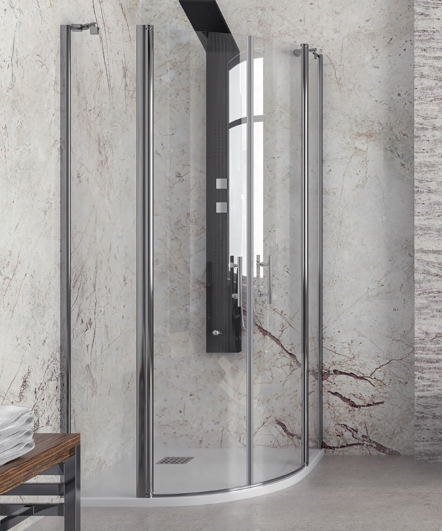 Panex 200 - 90х90 см. луксозна 90x90 душ кабина с две отваряеми врати, 6 мм закалено стъкло, анти-калк опция - KERANOVA онлайн магазин