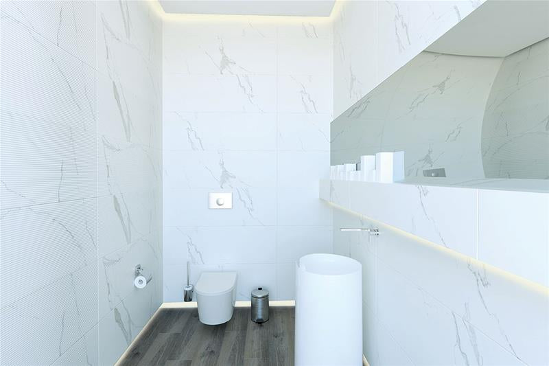 Parisian Mat 40x120 - Bien Seramik бяла мраморна плочка за баня в онлайн магазин KERANOVA