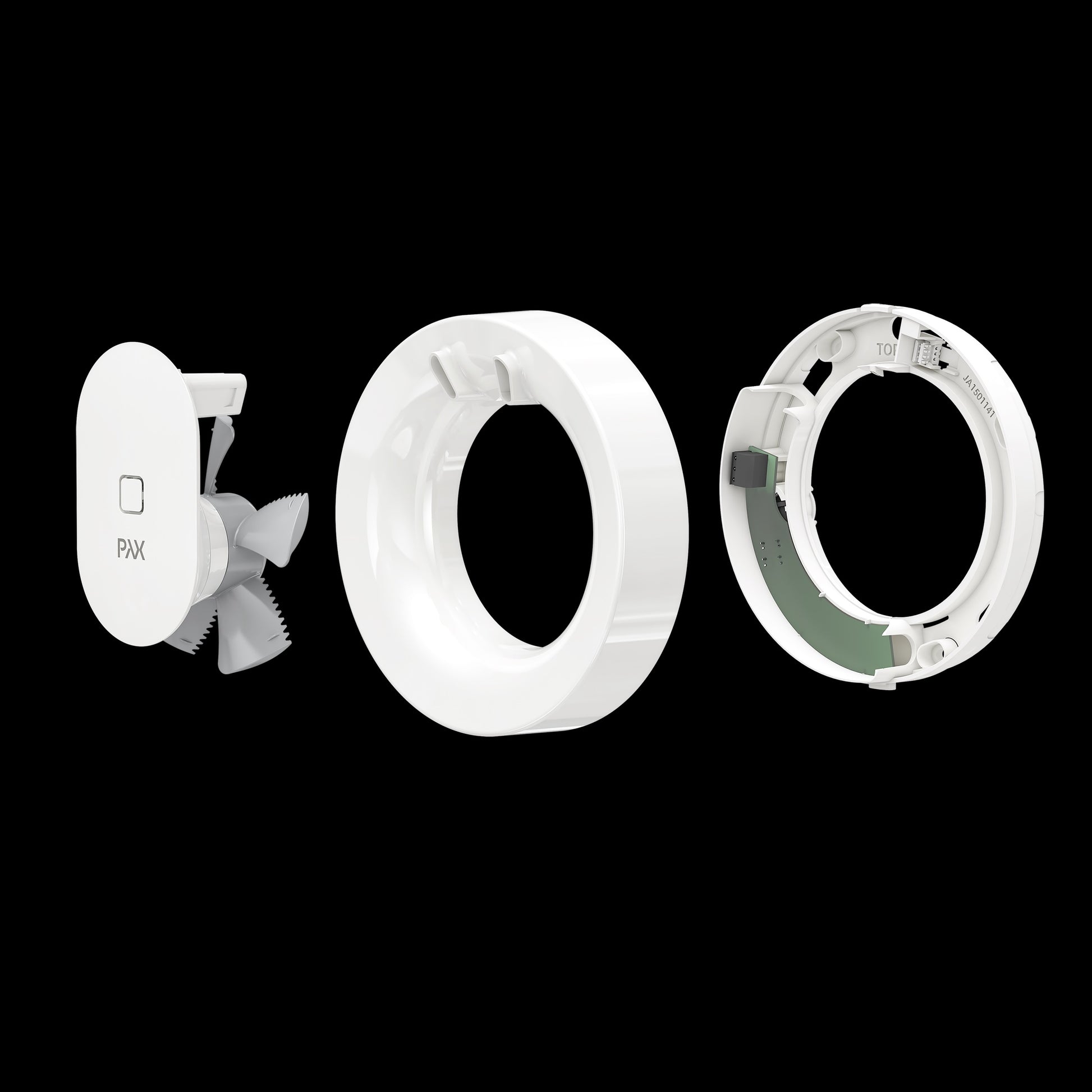 Вентилатор за баня Pax Norte White - разглобен бял вентилатор Pax Norte, компоненти и корпус, онлайн магазин KERANOVA