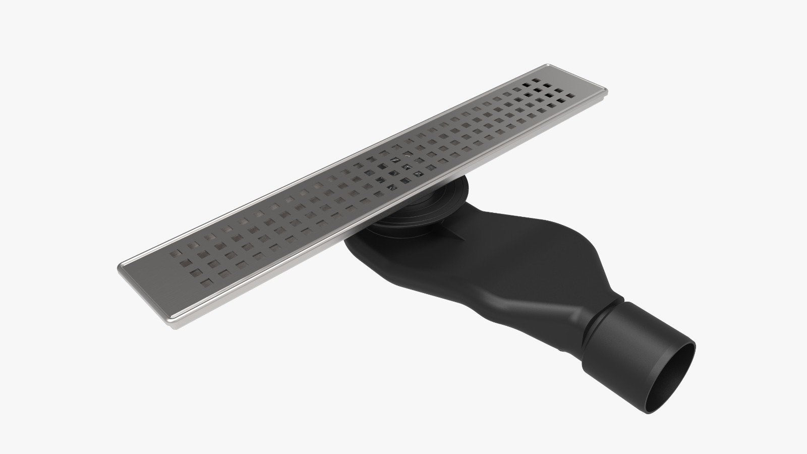 Линеен сифон PDS-360 40 и 60 см. от неръждаема стомана с 360° въртящо тяло, страничен изход Ф50, клапа против миризми, KERANOVA