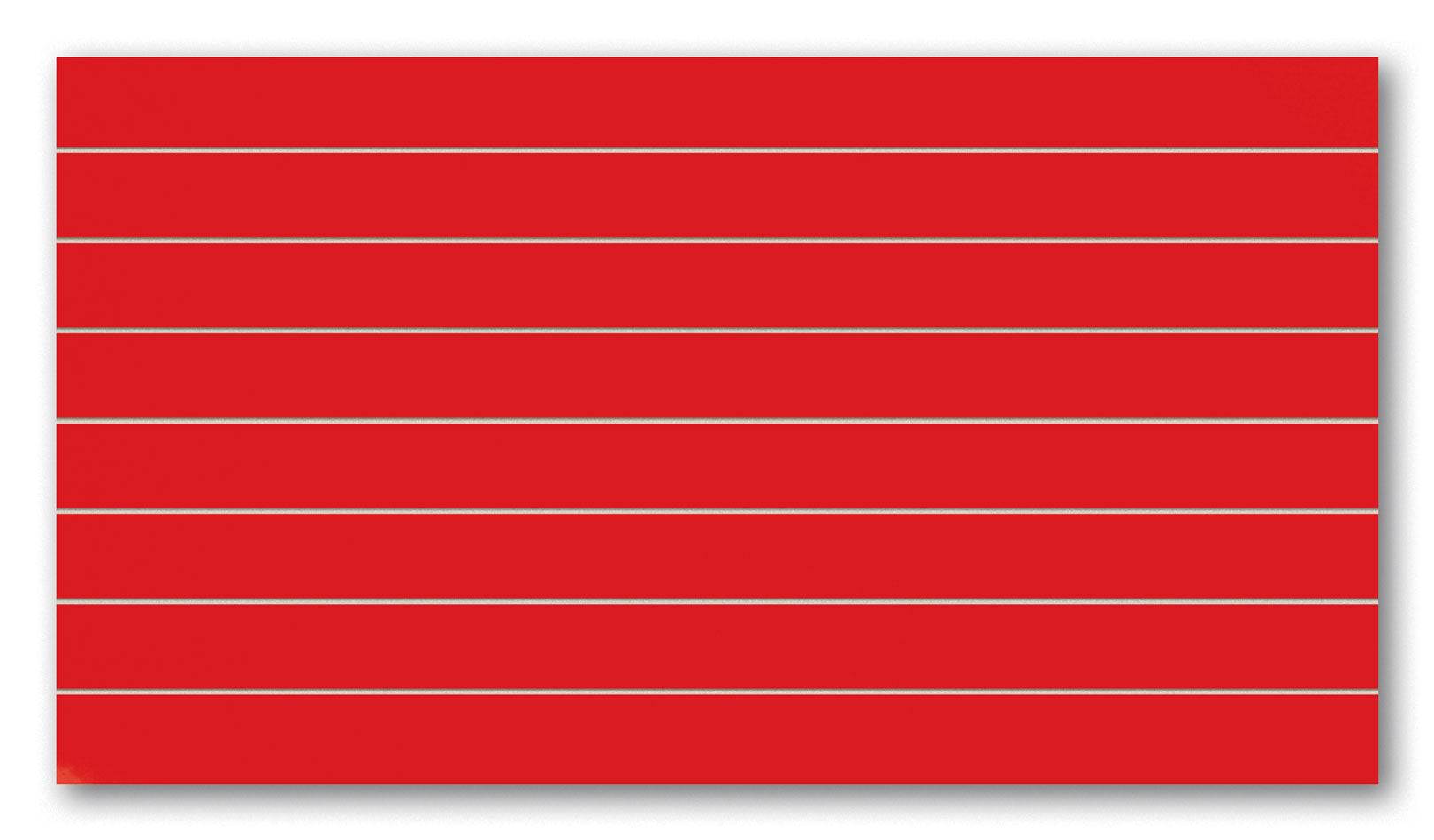 Colour Red Raster 32.7x59.3 - червена плочка с хоризонтални тънки бели фуги за баня от онлайн магазин KERANOVA