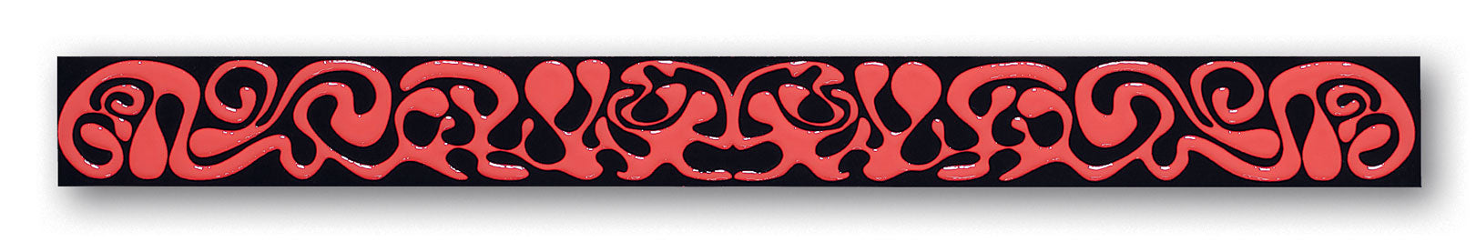 Black&Red 2B 5.7x59.3 декоративен черно-червен линеен панел за баня от онлайн магазин KERANOVA