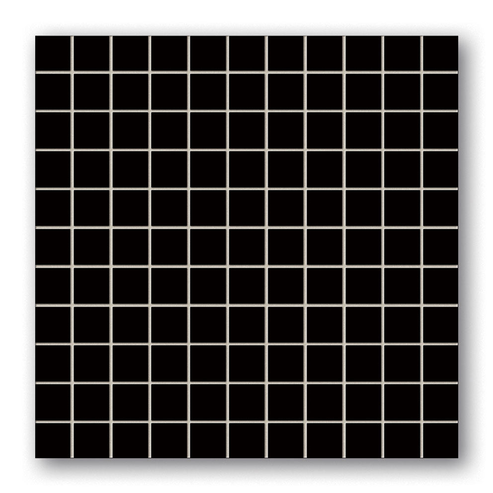Colour Black Mozaika 30x30 черна мозайка плочка квадратна за баня от KERANOVA онлайн магазин