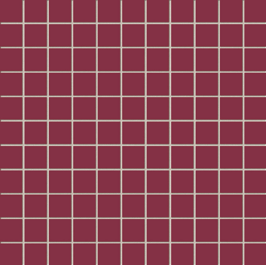 Colour Carmine Mozaika 30x30 – онлайн магазин за обзавеждане за бани KERANOVA, наситено карминено червени керамични мозайки 30x30