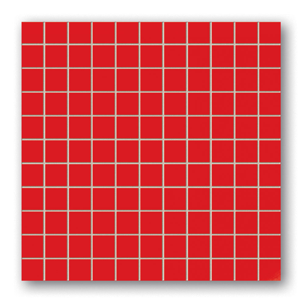 Alt Tag: Colour Red Mozaika 30x30 червена мозайка 30x30 за баня от KERANOVA онлайн магазин