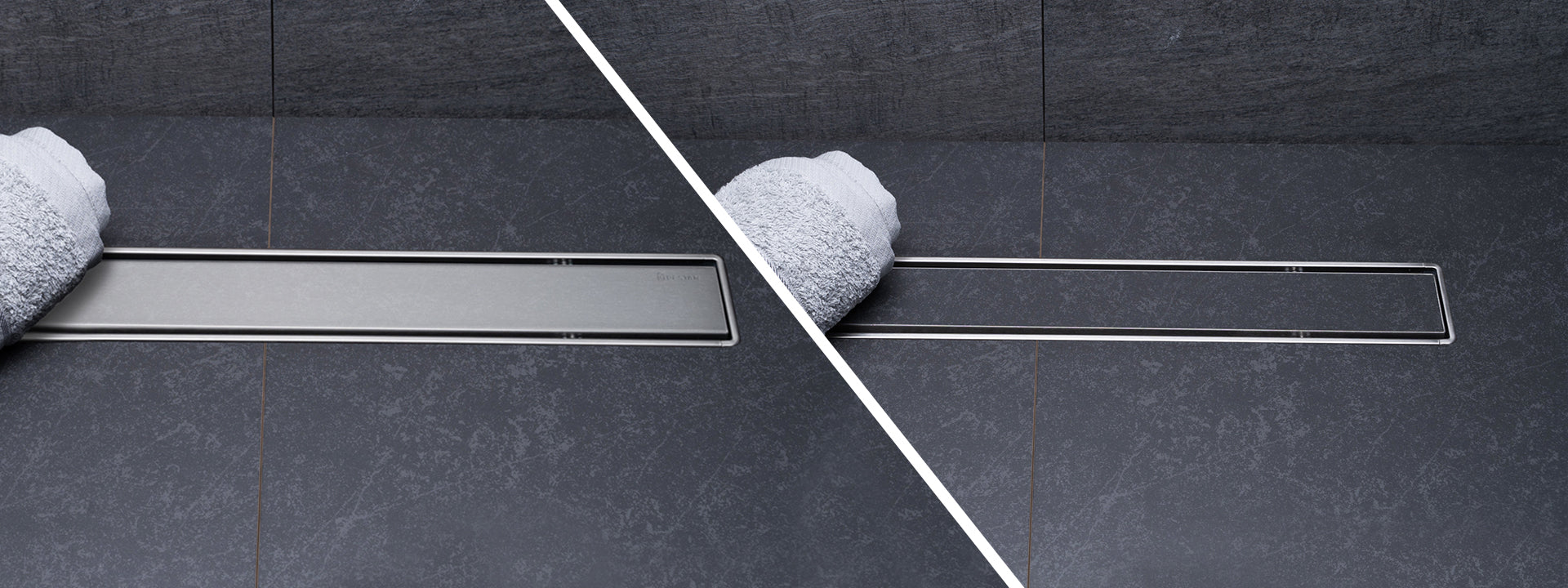 Confluo Primo Compact Line - Pestan дизайнерски линейни сифони 2в1 с неръждаема решетка за баня | KERANOVA онлайн магазин