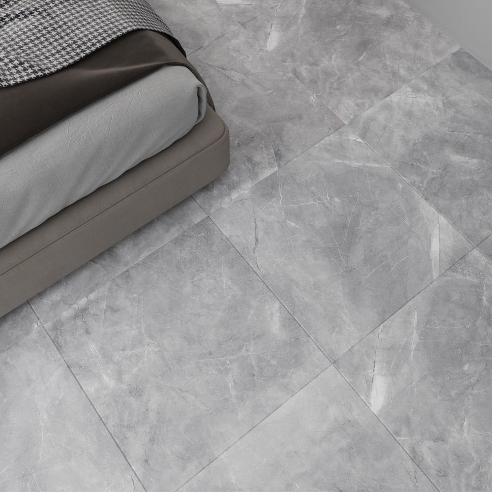 Серия Pulpis Grey - Qua Granite - 3 размера, 2 повърхности: сив гранитогрес Mat/Polished за баня и под, онлайн магазин за обзавеждане KERANOVA