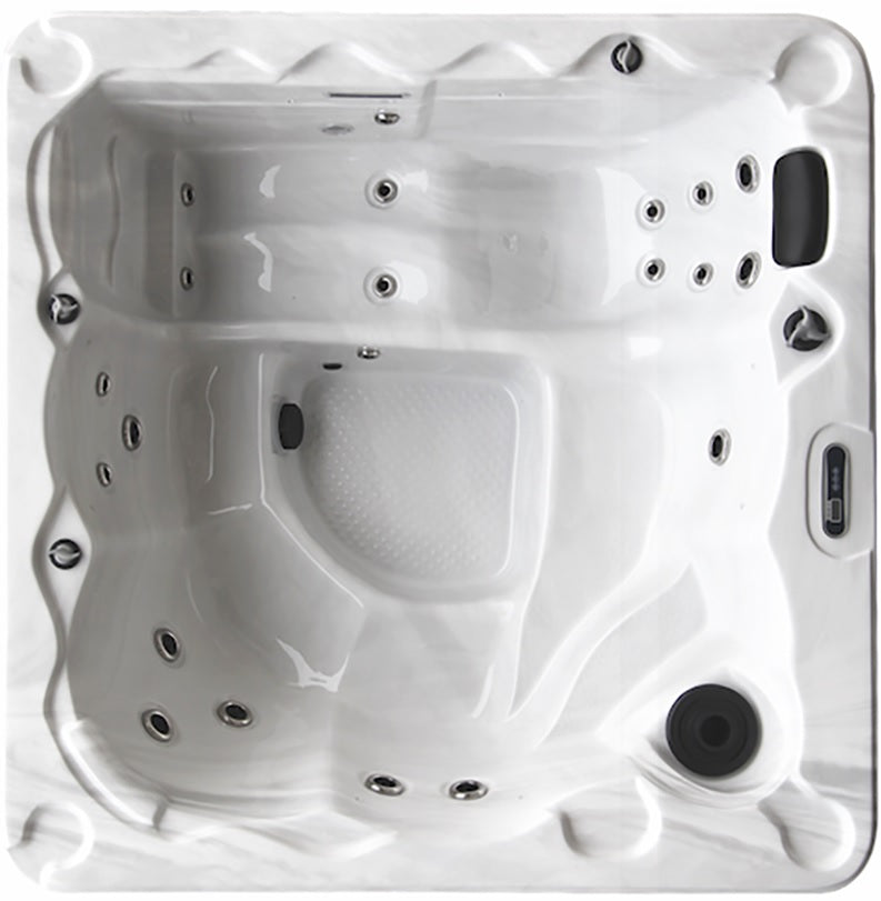 Pura 200x200 см. луксозно петместно джакузи с Balboa електроника, озонатор и термо покривало – онлайн магазин KERANOVA