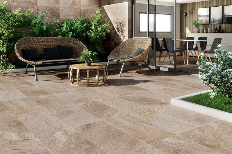 Серия Quartz 37x75 Keratile - испански гранитогрес с каменна повърхност за тераса и баня, онлайн магазин за обзавеждане KERANOVA