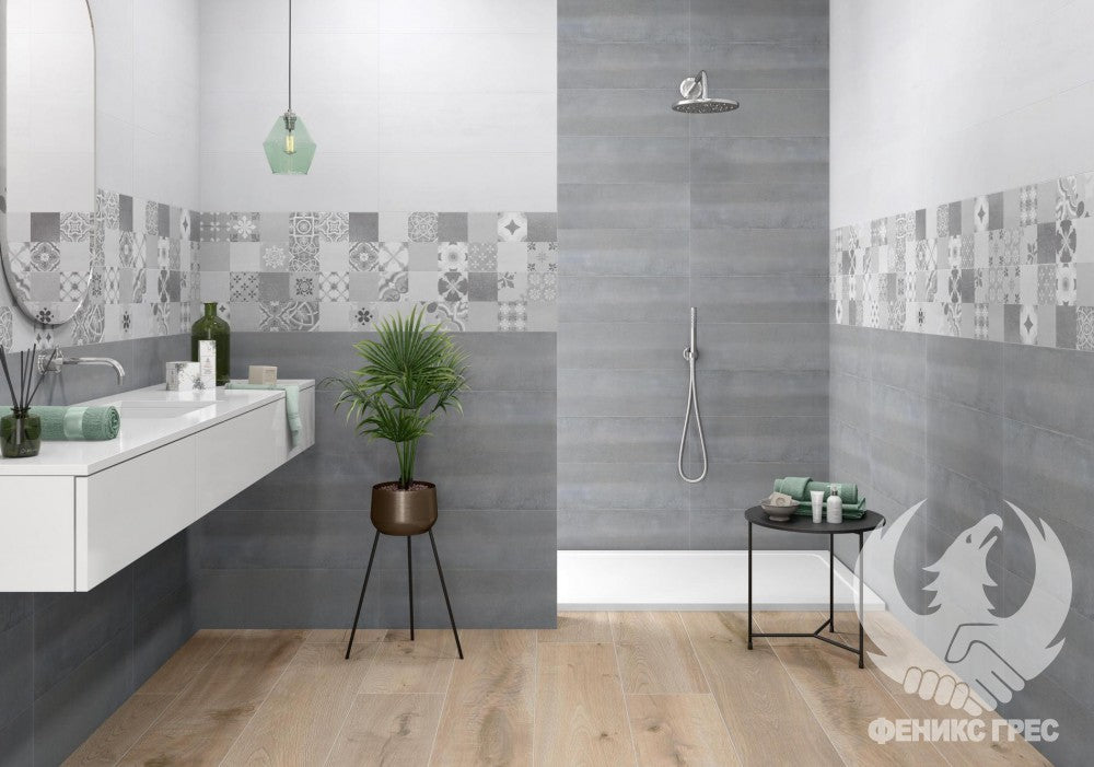 Баня Ramen 20x60 - Pamesa Ceramica в онлайн магазин за обзавеждане за бани KERANOVA, испанска серия плочки, модерна сива баня