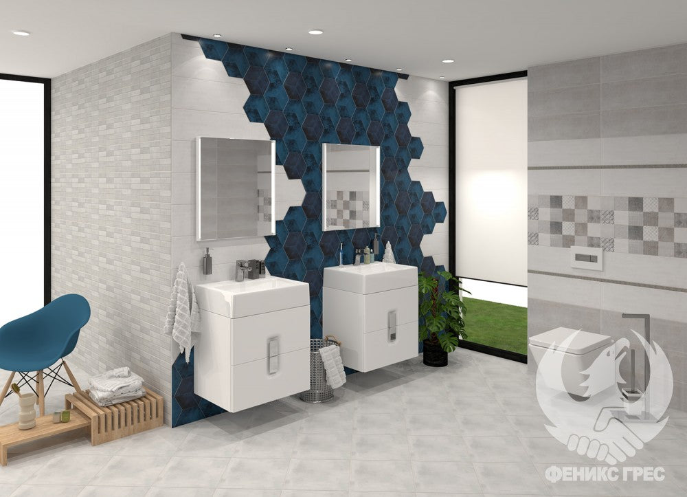 Баня Ramen 20x60 - Pamesa Ceramica: модерен баня интериор с испански плочки, онлайн магазин за обзавеждане за бани KERANOVA