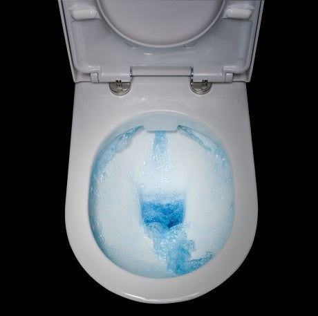 Rimless конзолна тоалетна Resort - R.A.K. Ceramics, дизайнерска Rimless тоалетна чиния с седалка със забавено падане за KERANOVA онлайн магазин