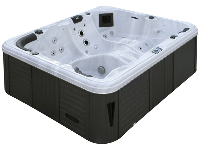 Repose 254x204 см. шестместно джакузи с три ергономични лежанки, 50 хидромасажни дюзи, LED осветление — онлайн магазин KERANOVA