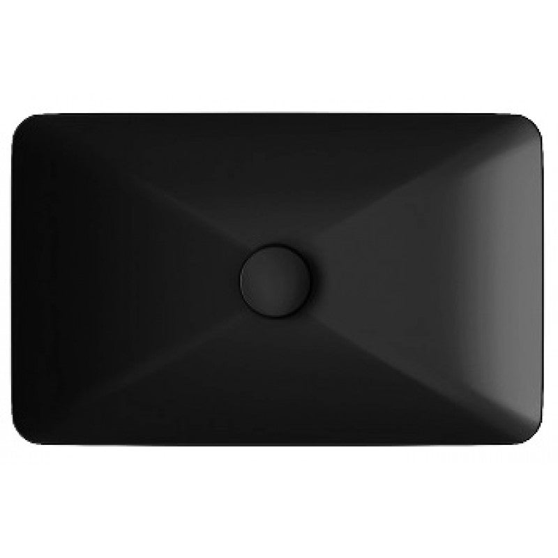 Купа Systema Y 60х38 см. черна гланцирана мивка за плот - онлайн магазин за обзавеждане за бани KERANOVA