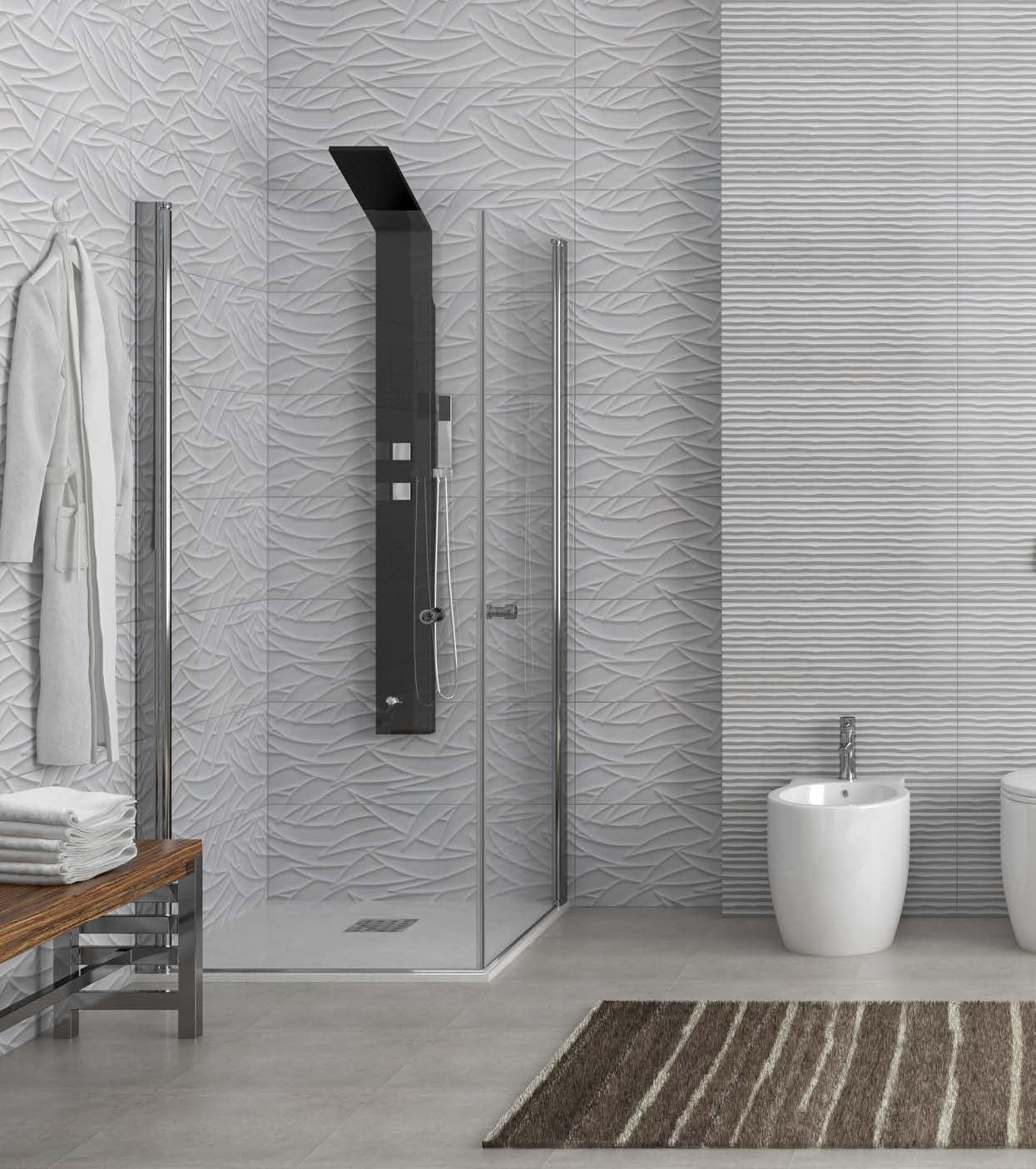 Saloon S1 - 80х80 см. - височина 200 см. луксозна душ кабина с две летящи врати, 6 мм закалено стъкло, KERANOVA онлайн магазин