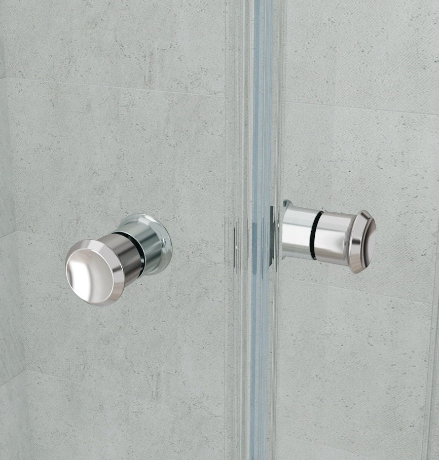 Душ кабина S7 Fold - 80х80 см. - две сгъваеми врати, хромирани дръжки и 6 мм закалено стъкло, KERANOVA онлайн магазин