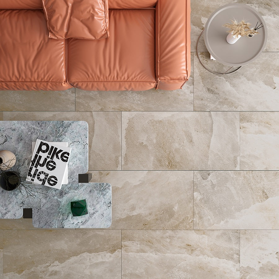 Серия Salt Cave 60x120 см. матиран гранитогрес в светъл каменен нюанс за баня — онлайн магазин за обзавеждане за бани KERANOVA