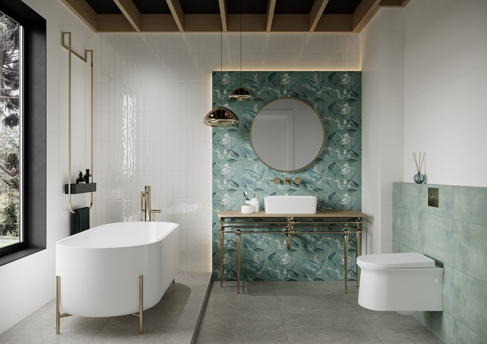 Salvinia 30x60 Paradyz матирани плочки за баня в онлайн магазин за обзавеждане KERANOVA, произведено от Ceramika Paradyz, Полша