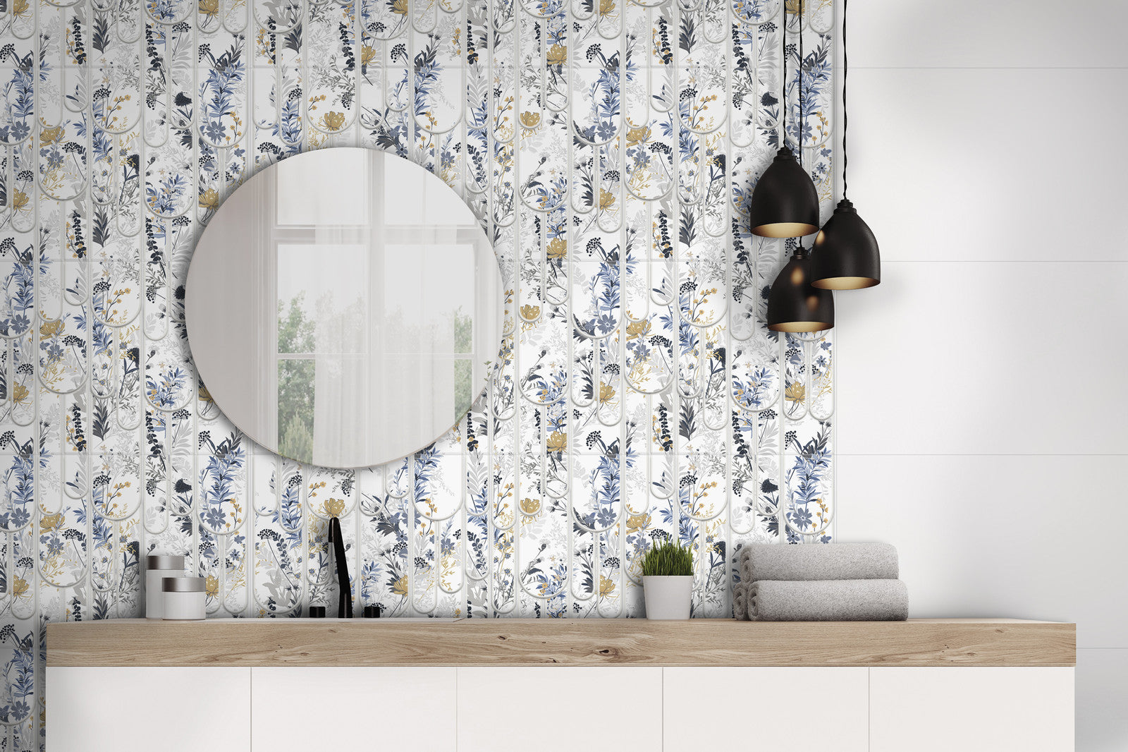 Sauvage 29.5x90 ITT Ceramic матови калибровани плочки за баня, 29.5x90 см, онлайн магазин KERANOVA, испански внос, елегантен банален интериор