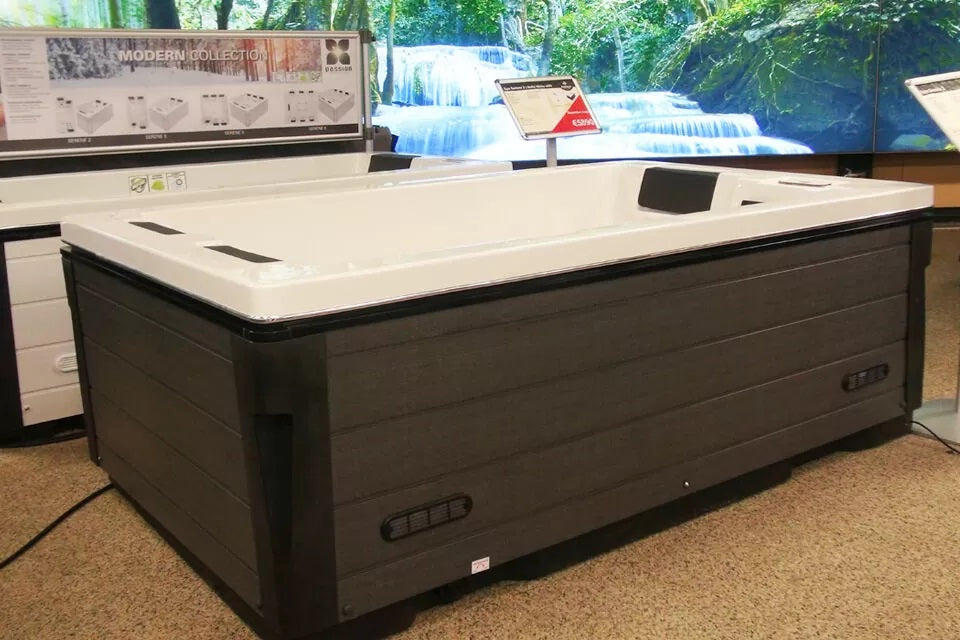 Serene 2 210x110 см. спа с кубичен дизайн и две пълни лежанки, фоново осветление и хибридно отопление — онлайн магазин KERANOVA