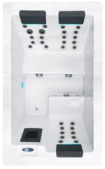 Serene 3 210x130 см. бял SPA басейн с две лежанки, LED осветление и хидромасажни дюзи - онлайн магазин KERANOVA