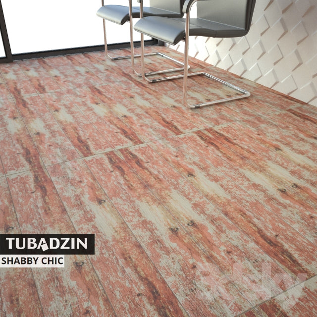 Серия Shabby Chic 15x90 - Tubadzin: полски калибиран гранитогрес тип дърво в онлайн магазин за обзавеждане за бани KERANOVA