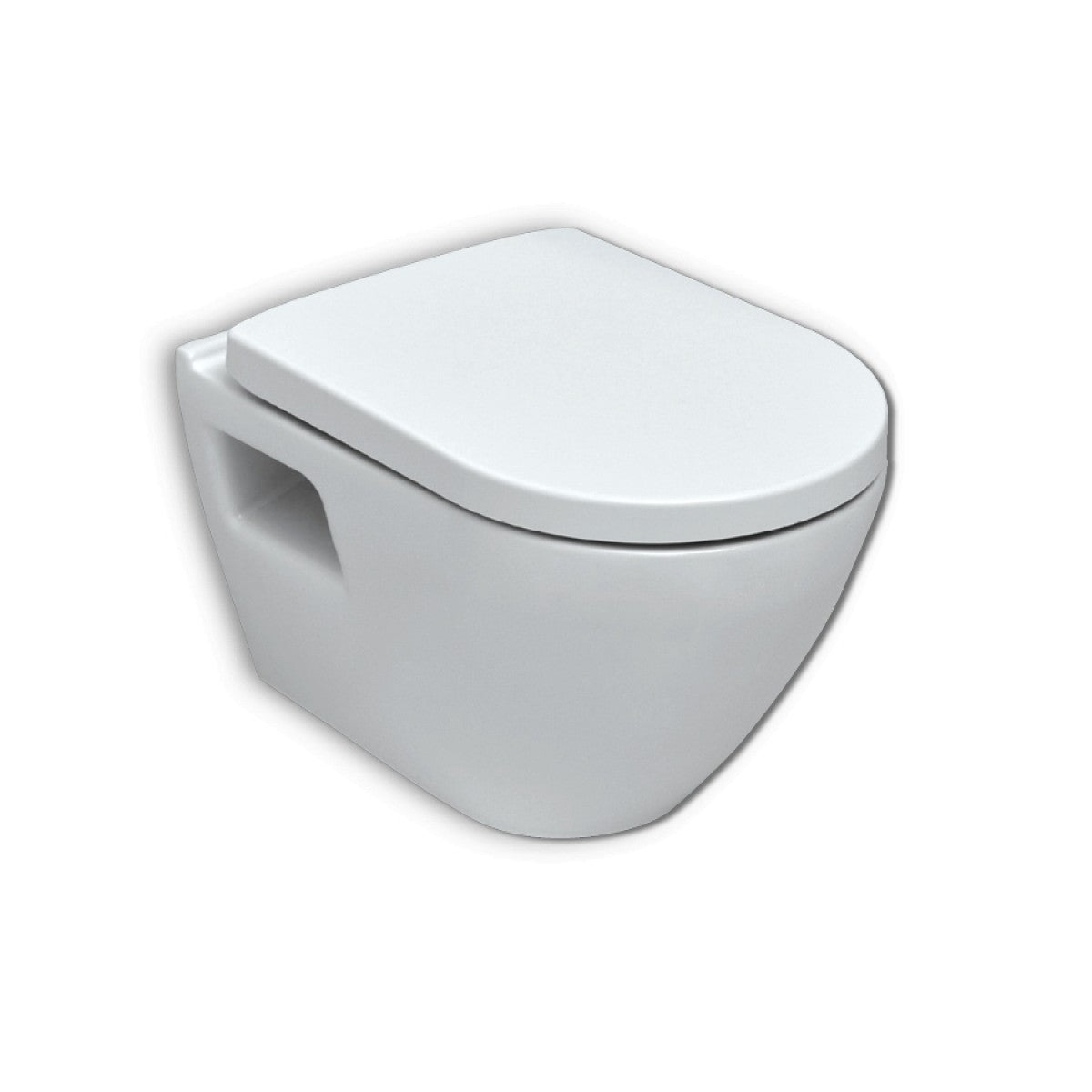 Промо пакет Serel SM12 с биде, смесител и Grohe с хром бутон - конзолна тоалетна Smart SM12 с вградено биде, седалка бяла - KERANOVA