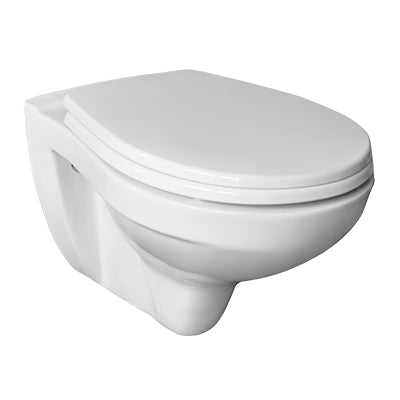 ПРОМО ПАКЕТ GROHE SOLIDO PERTH 4В1 - конзолна тоалетна Lecico Perth с бял седалка и капак, комплект за баня KERANOVA