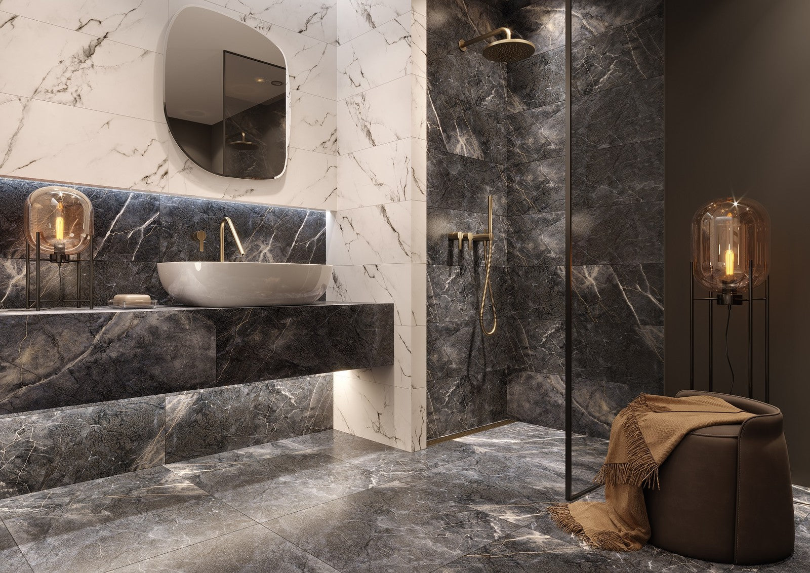 Space 29x89 Cersanit калибровани плочки за баня с декорация, онлайн магазин KERANOVA, произход Полша, първо качество