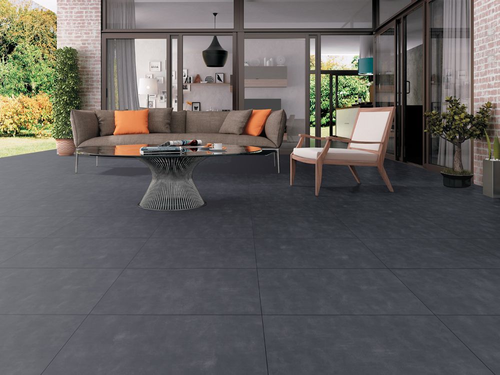 Street Graphite 60x60x2 см. тераса с гранитогрес 2 см, калиброван, онлайн магазин KERANOVA - модерна външна настилка