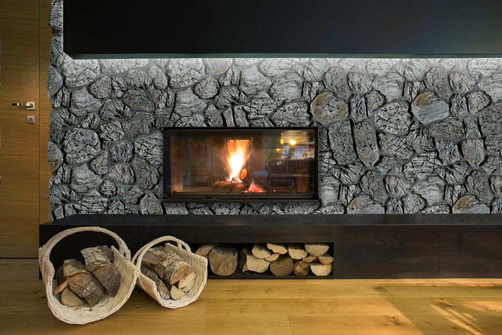 Terra - 3 цвята изкуствени камъни за облицовка на стени около камина – онлайн магазин за обзавеждане за бани KERANOVA