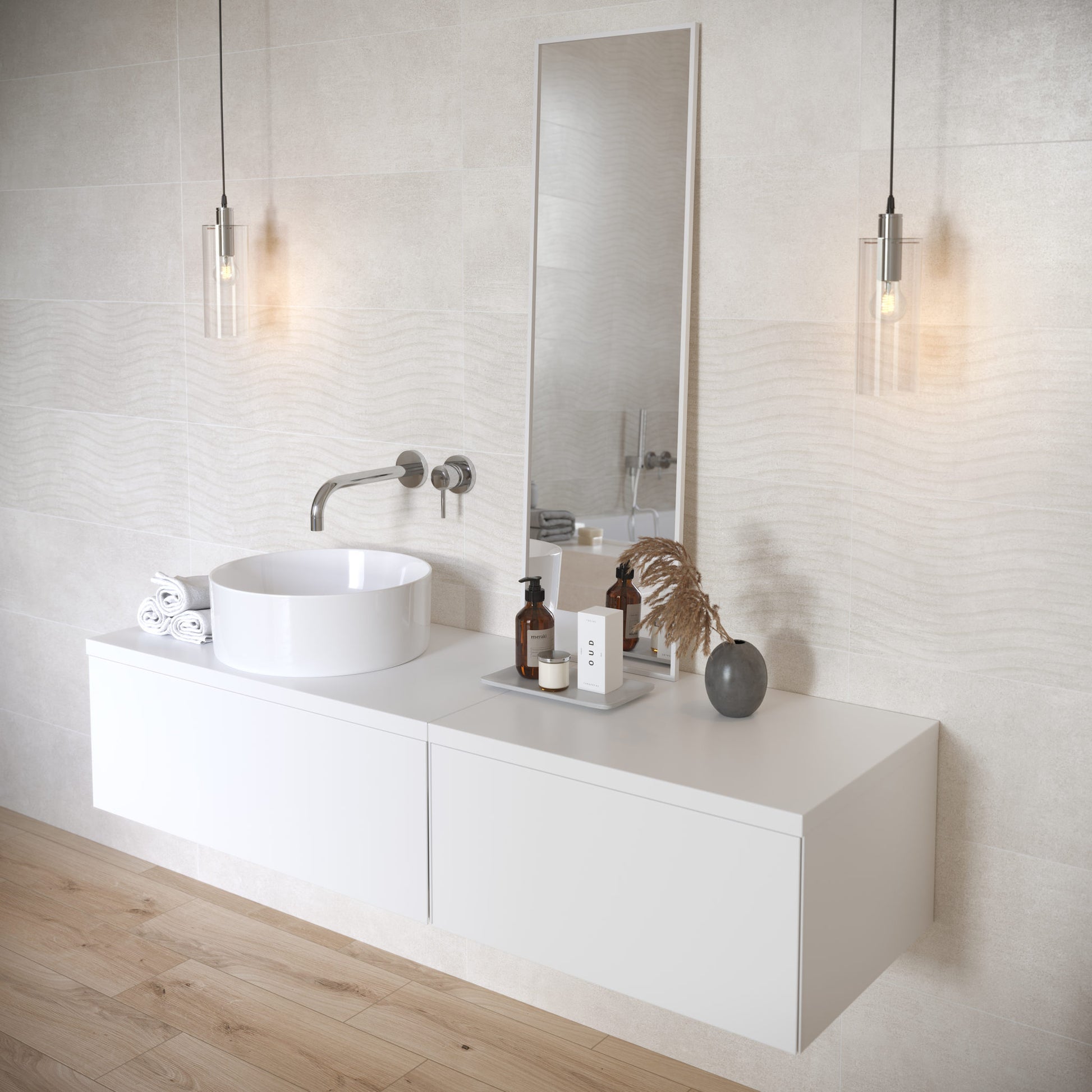 Баня Torana 24x74 - Cersanit матирани плочки баня от Полша, онлайн магазин за обзавеждане за бани KERANOVA