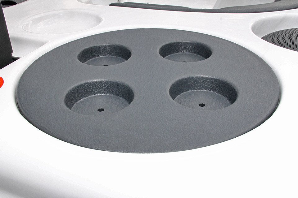 THEATER + 42“ LCD екран 380x228 см. Поднос с четири вдлъбнати чаши на хидромасажна вана, онлайн магазин за обзавеждане за бани KERANOVA