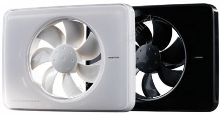 Intellivent 2.0 Бял/Черен вентилатор за баня с датчик за влажност, таймер и тих мотор - онлайн магазин за бани KERANOVA