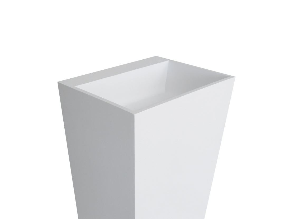 Свободностояща мивка Vera 50x40 см. бяла полимерна мивка DuraBe 50x40x85 см с отвор за смесител, Besco, KERANOVA онлайн магазин