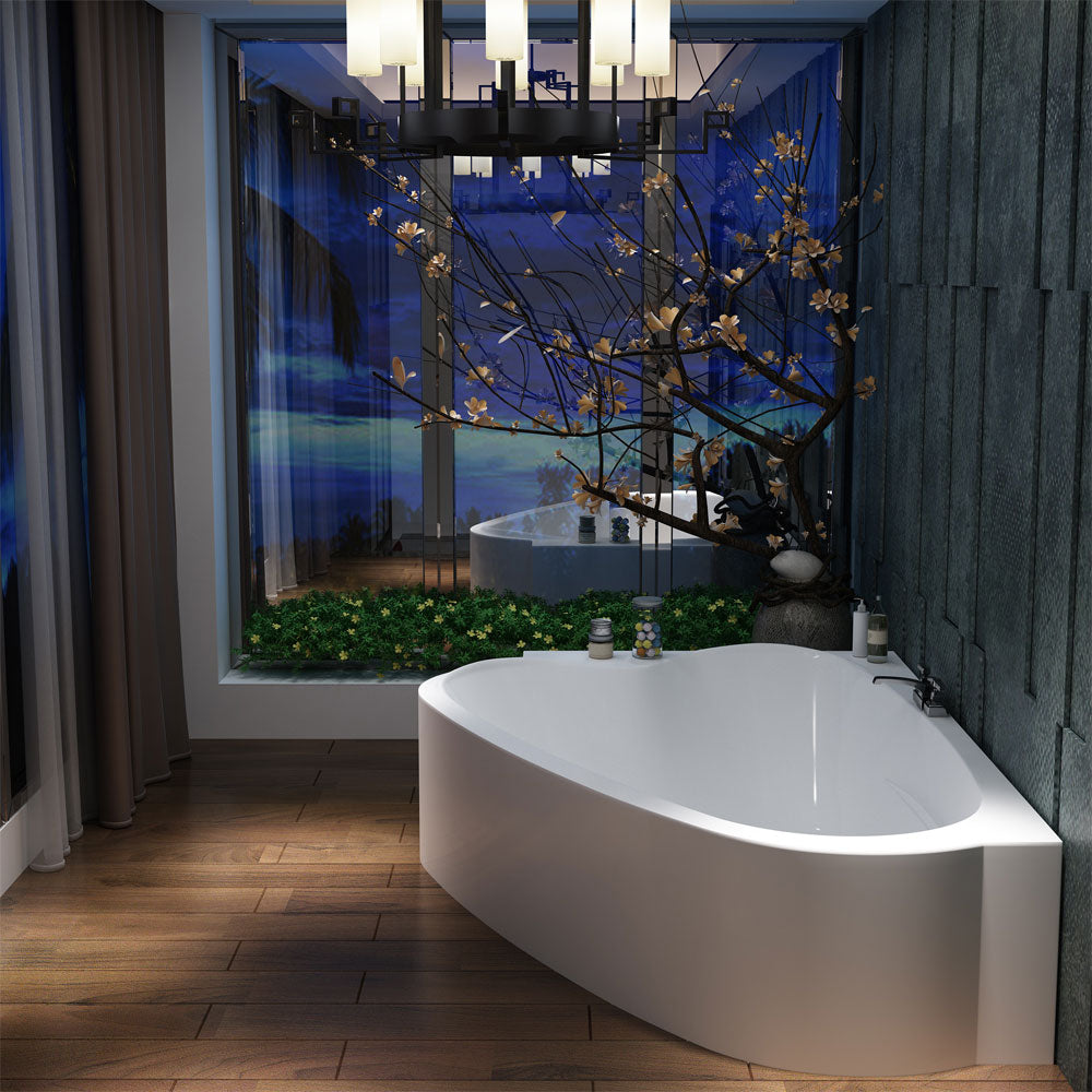 Venice 185x105x135 см. акрилна ъглова вана с хидро и аеромасажни системи, онлайн магазин за обзавеждане за бани KERANOVA