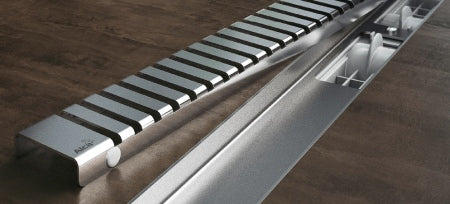 Alcaplast APZ 101 Low - дълбочина 5,5 см. линеен сифон за баня, нисък профил, висок дебит, лесен за почистване, онлайн магазин KERANOVA