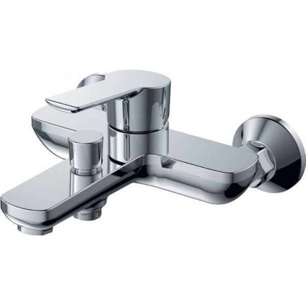 Смесител за вана/душ Vernon - хром, стенен смесител с чучур за баня, онлайн магазин KERANOVA