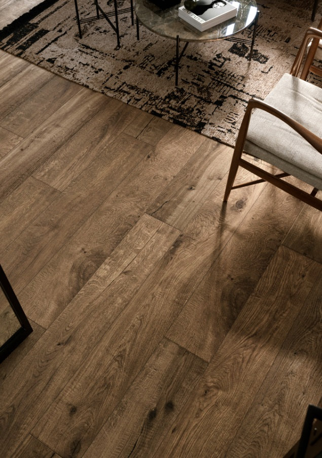 Серия Vero 20x120 - Marazzi гранитогрес имитация на дърво 20x120 см в интериор, KERANOVA онлайн магазин